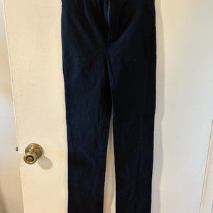 Black High Rise Fitted Pants